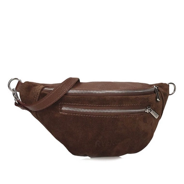 Pojemna brązowa skórzana nerka Ryłko R40469TB_6QD