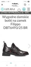 Wygodne damskie botki na zamek Filippo DBT6493/25 BR