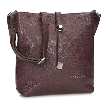 Bordowa włoska torebka Listonoszka Toscanio A88 bordo D54