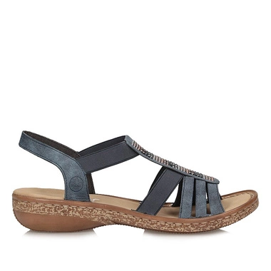 Modne sandały damskie Rieker 628G7-14
