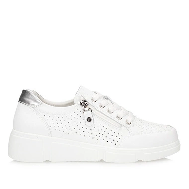 Skórzane sneakersy damskie Filippo DP6702/25 WH