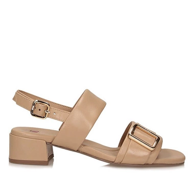 Modne Biznesowe Sandały Högl 9-102640 Premiumsheep Leder 2700 macchiat