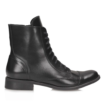 Sznurowane botki damskie EXQUISITE 819 CZARNY.LI 