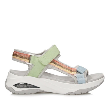 Oryginalne kolorowe sandały damskie Rieker W3151-90