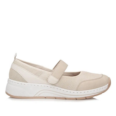 Klasyczne damskie półbuty na rzep Rieker N6554-60