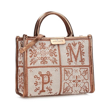 Eksluzywna mała torebka listonoszka do ręki Pepe moll 251411 VENECIA BRONCE