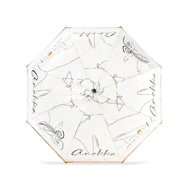 Parasol damski Anekke 42473-211 PARAGUAS VINILO MUSE kolorowy transparentny duży