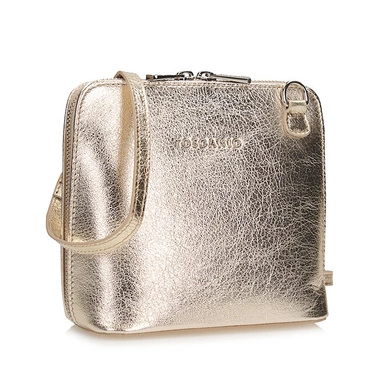 Włoska złota skórzana Listonoszka Toscanio F59