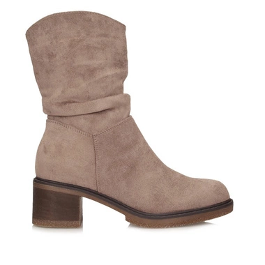 Zamszowe wygodne botki damskie Potocki 25-51303BG