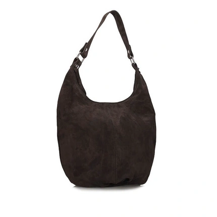 Zamszowy Worek Toscanio A284 c.brąz wel D07