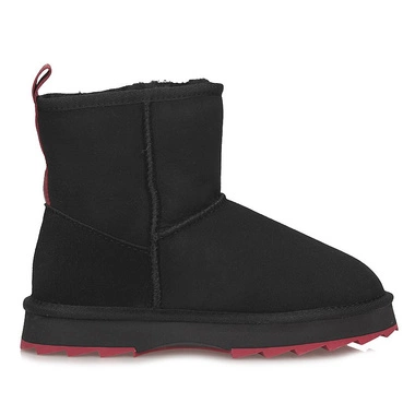Skórzane Śniegowce Emu Australia Sharky Mini W12434 Black/Cherry
