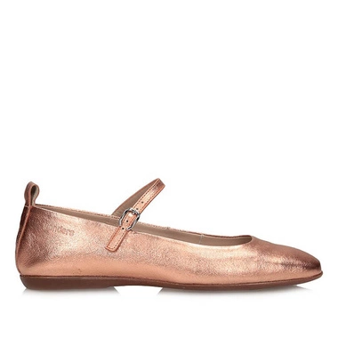 Metaliczne Modne balerinki Seul Wonders A-86101 SOFT METAL RAME