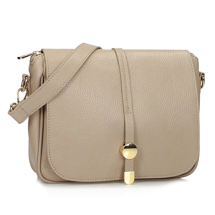 Stylowa Listonoszka Torebka na ramię Toscanio G59 BEŻOWA D05