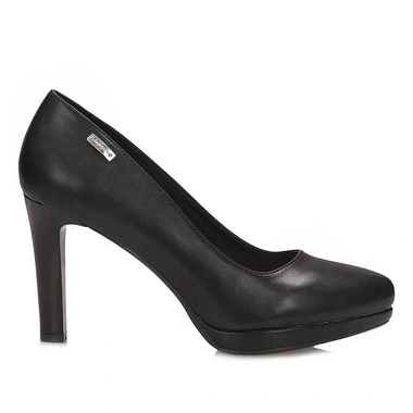 Czółenka damskie Sergio Leone 1438 czarne wsuwane na obcasie