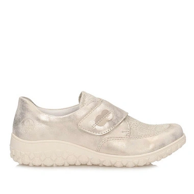 Komfortowe codzienne półbuty damskie Rieker 59552-62