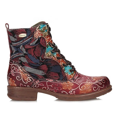 Komfortowe botki damskie Laura Vita 0007175 ANITAO 05 - Rouge - FC