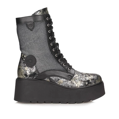 Ekskluzywne skórzane Botki Maciejka na koturnie 06720-03/00-8