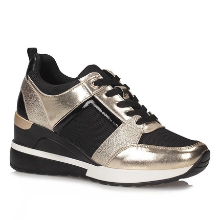 Półbuty sneakers Potocki 21-12036BKG czarny złoty