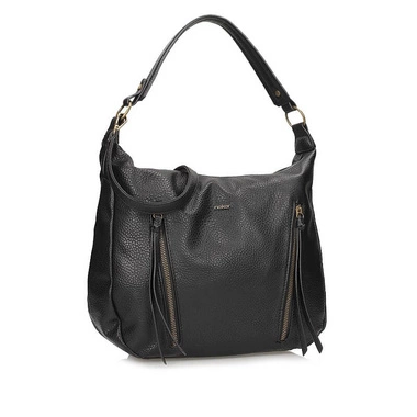 Klasyczna czarna torebka shopperka Rieker H1016-00