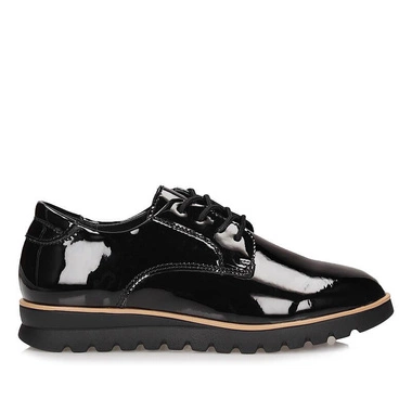 Klasyczne sznurowane półbuty damskie Filippo DP6839/25 BK L