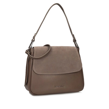 Stylowa Skórzana włoska Torebka Toscanio G101 C.BEŻ D40