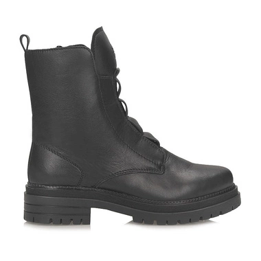 Klasyczne czarne sznurowane botki workery damskie Rieker Y3160-00