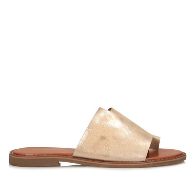 Eleganckie złote klapki damskie EVENTO 22SD35-4586 LT.GOLD