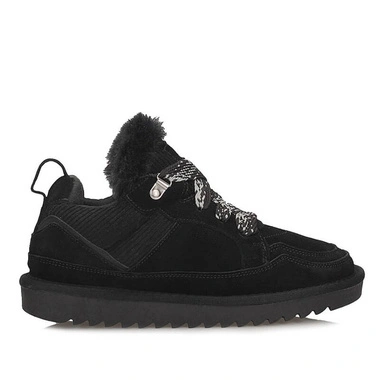 Sneakersy damskie T. Sokolski YAN Z26-544 BLK czarne sznurowane ocieplane skórzane zamszowe