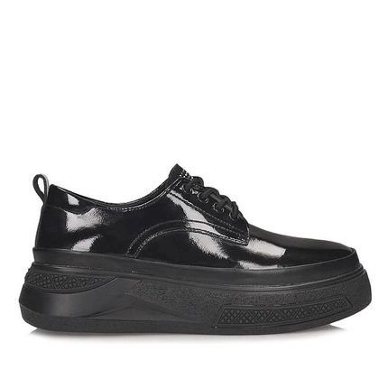 Eleganckie lakierowane sneakersy damskie Filippo DP7303/25 BK