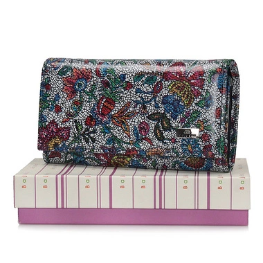 Skórzany Portfel z printem Baju Baj BB 032-113