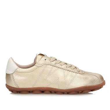 Sneakersy damskie Wonders AP-2102 NYSA MAX PLATINO złote półbuty skórzane 