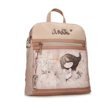 Dwukomorowy damski plecak Anekke 40805-073 MEMORIES MOCHILA