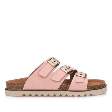 Wygodne różowe damskie klapki Dr Brinkmann 700684-42