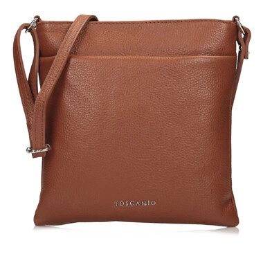 Funkcjonalna Torebka Listonoszka Toscanio F189 ruda