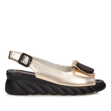 Stylowe Sandały damskie na platformie Artiker 56C1566 GOLD