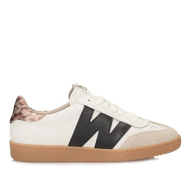 Sneakersy damskie Wonders AP-2001 TREND V BEIG WILD V.OFF NUBIA białe półbuty skórzane 