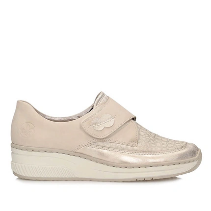 Modne półbuty na rzep Rieker 487C0-60