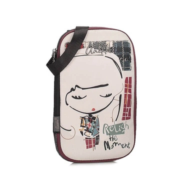 Portfel damski Anekke 43579-013 BILLETERO WALLET CARTERA PORTADOCUMENTOS VIAJE TULIP kolorowy duży jednokomorowy zapinany na zamek na ramię do ręki