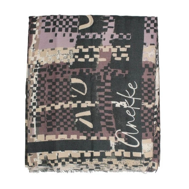 Szal damski Anekke 43470-101 PASMINA ESTAMPADA NEGRO TULIP kolorowy
