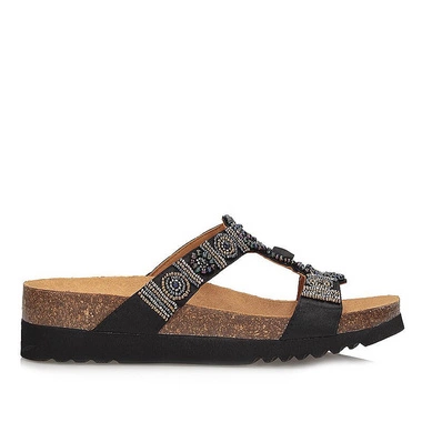 Modne klapki damskie ze zdobieniem Scholl New Bogota Wedge Med F26607 1370