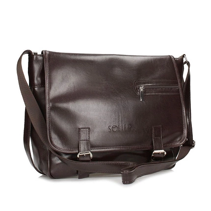 Torba męska casual na ramię Solier S12 brown