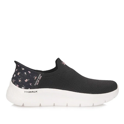 Modne wsuwane półbuty Skechers 124822 BKPK GO WALK FLEX - SUNSET ROSE