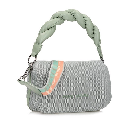 Klasyczna torebka listonoszka z klapą Pepe moll 251180 MADRAS MINT