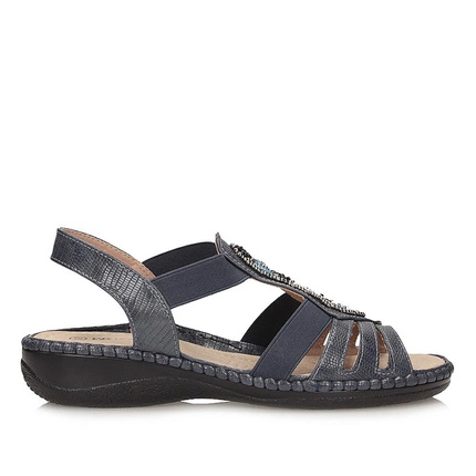 Codzienne sandały damskie granatowe Wojtyłko 7S25330G
