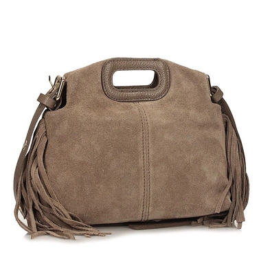 Zamszowa Listonoszka Torebka na ramię i do ręki Toscanio G113 C.BEŻ D40