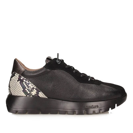 Oryginalne półbuty sneakersy Wonders A-2495 TREND I NEGRO SNAKE