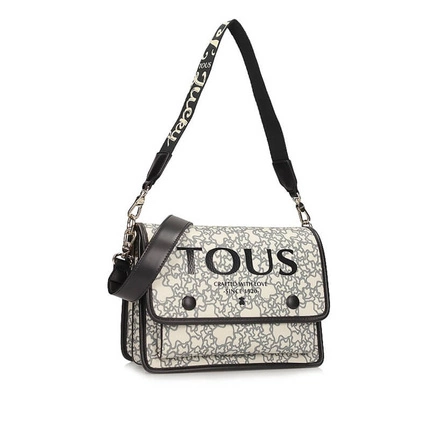 Ekskluzywna listonoszka Tous M.AUDREE K MINI BEIGE-BLACK 2001576243