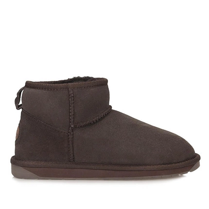 Komfortowe damskie botki śniegowce EMU Australia W10937 Stinger Micro Chocolate
