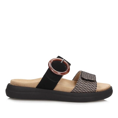 Czarne klapki damskie Remonte D2N51-03