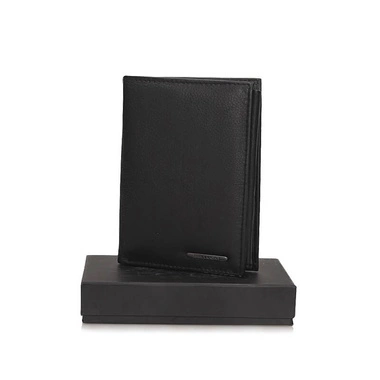 Skórzany męski portfel Bellugio EM-111R-123 czarny